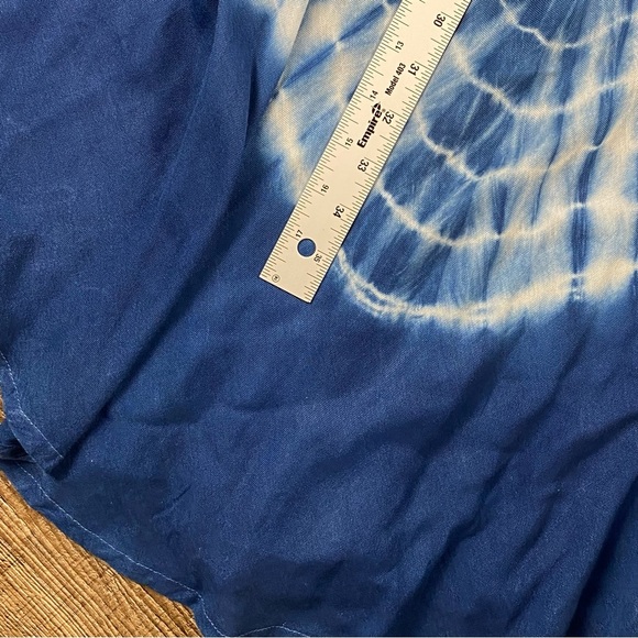 Exist Gauze Dress Free Size Tie Dye Boho Hippie Sundress Beach Cover Up Rayon - Picture 6 of 8